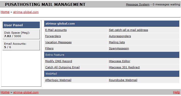 email-hosting-management-panel-pusathosting
